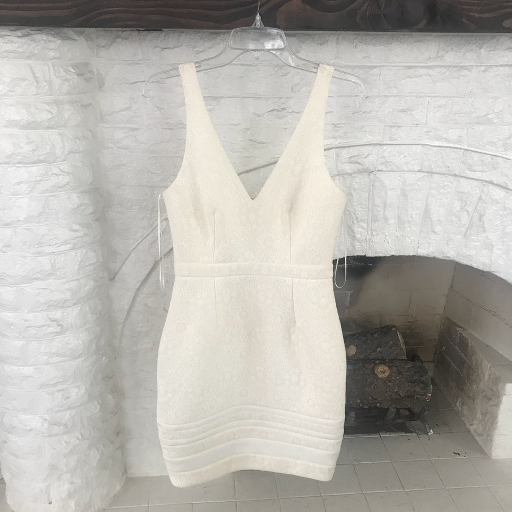 Bebe white cocktail dress